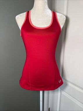 Mountain Hardwear Racerback Shelf Bra Tank Top Pink Red Medium Activewear